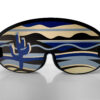 Front facing view of Desert Blue Mindfold Design